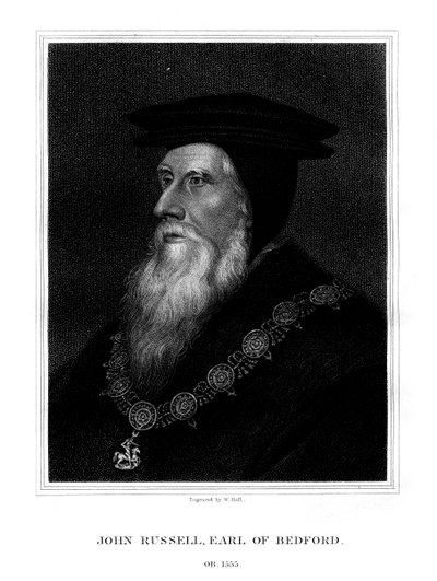 John Russell, 1. hrabia Bedford, angielski minister królewski, 1825. autorstwa W. Holl