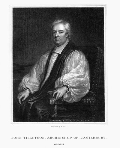 John Tillotson, arcybiskup Canterbury, 1832. autorstwa W. Holl