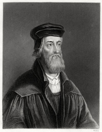John Wycliffe, teolog angielski, XIX w. autorstwa W. Holl
