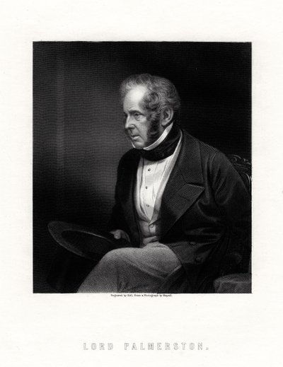 Lord Palmerston, brytyjski premier, XIX wiek. autorstwa W. Holl