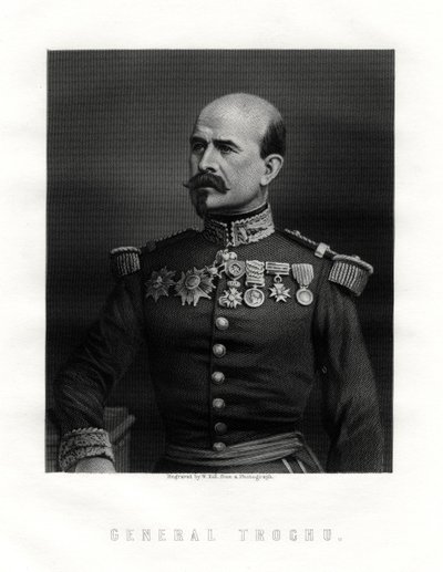 Louis Jules Trochu, francuski dowódca wojskowy i polityk, XIX w. autorstwa W. Holl