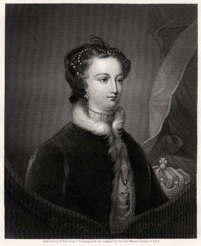 Maria Stuart, królowa Szkotów, XIX wiek autorstwa W. Holl