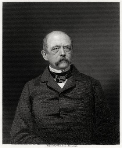 Otto von Bismarck, niemiecki mąż stanu, XIX w. autorstwa W. Holl