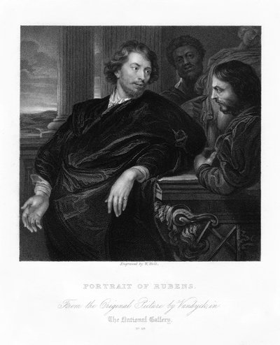 Peter Paul Rubens, artysta flamandzki, początek XVII w., XIX w. autorstwa W. Holl