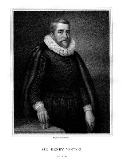 Sir Henry Wotton, angielski pisarz i dyplomata, 1824. autorstwa W. Holl