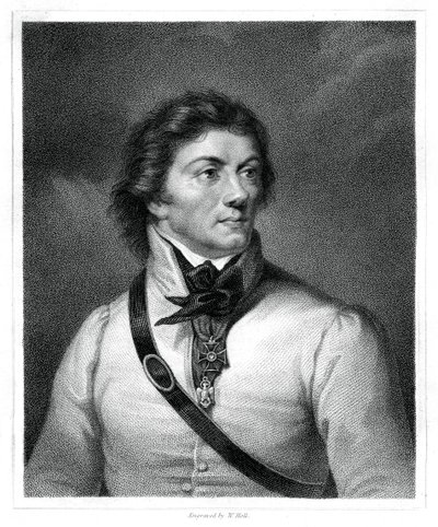 Tadeusz Kościuszko, polski i litewski bohater narodowy, generał i wódz, 1833 autorstwa W. Holl