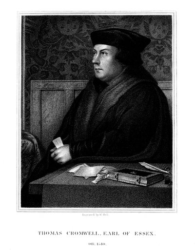 Thomas Cromwell, 1. hrabia Essex, angielski mąż stanu, 1823. autorstwa W. Holl