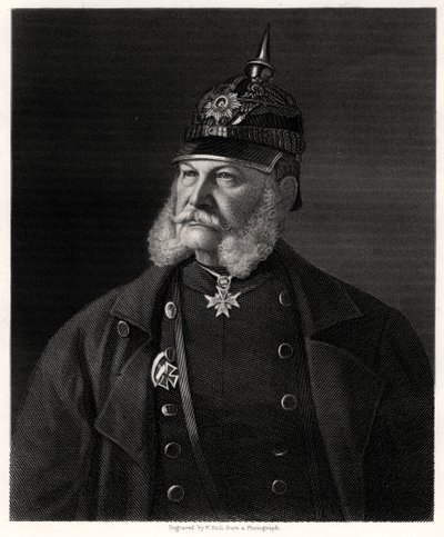 Wilhelm I, król Prus i cesarz Niemiec, XIX w. autorstwa W. Holl