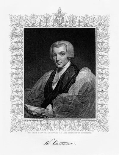 William Howley, arcybiskup Canterbury, XIX wiek. autorstwa W. Holl