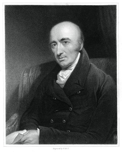 William Hyde Wollaston, angielski chemik i fizyk, 1833. autorstwa W. Holl