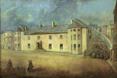 Czartyści atakują Westgate Hotel w Newport 4 listopada 1839 r autorstwa W. Howell