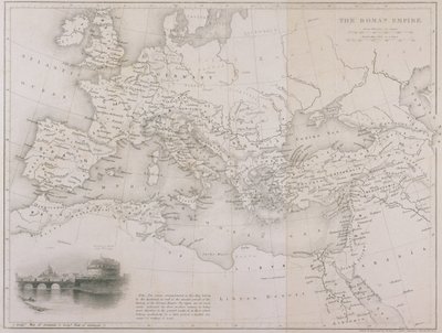 Imperium Rzymskie, ok. 1850 r. autorstwa W Hughes
