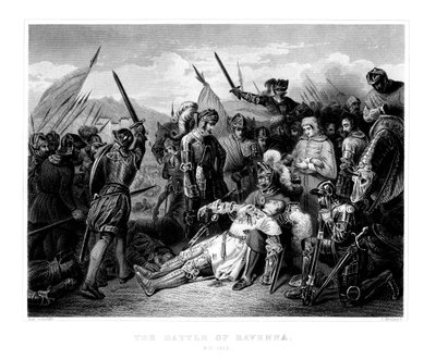 Bitwa pod Rawenną, 11 kwietnia 1512, 1875 autorstwa W. Hulland
