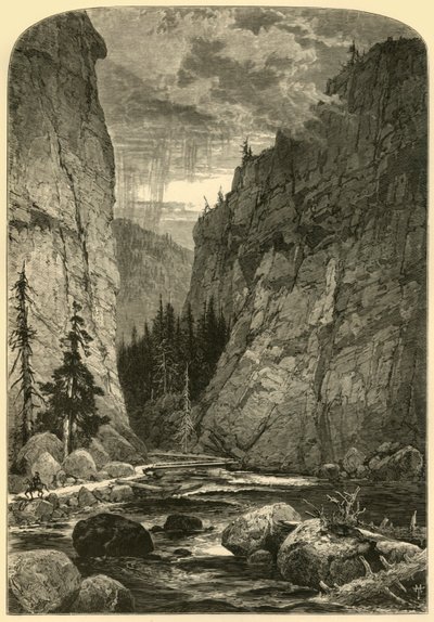 „Kanion Bowlera”, 1874. autorstwa W. J. Linton
