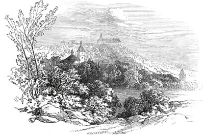 Pałac Molsdorf - z rysunku Jego Królewskiej Wysokości Księcia Alberta, 1845. autorstwa W. J. Linton