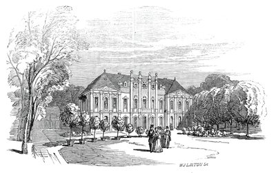 Pałac w Tenneburgu - z rysunku Jego Królewskiej Wysokości Księcia Alberta, 1845. autorstwa W. J. Linton
