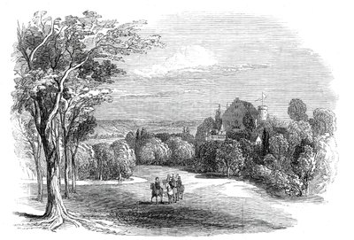 Schloss Rosenau k. Coburga - z rysunku Jego Królewskiej Wysokości Księcia Alberta, 1845. autorstwa W. J. Linton
