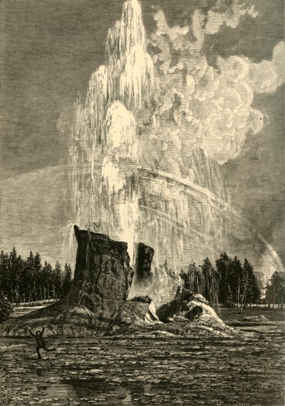 „Wielki gejzer”, 1872. autorstwa W. J. Linton