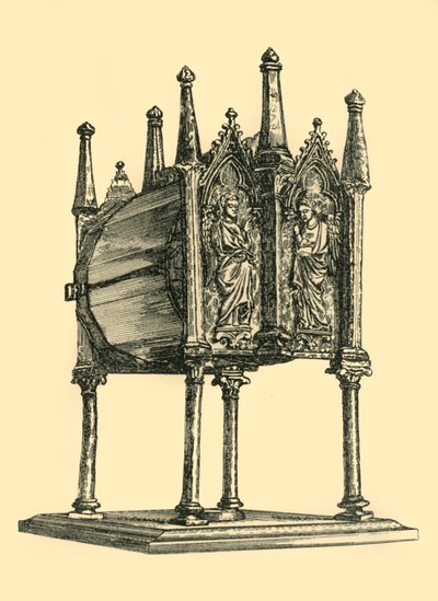 Relikwiarz, XIV w., 1881 r. autorstwa W. M. McGill