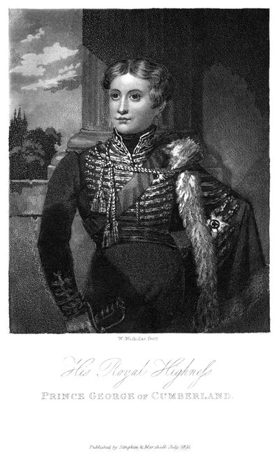 Książę Jerzy z Cumberland, 1831 autorstwa W. Nicholas