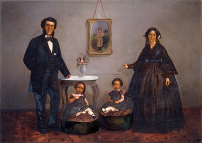 Portret rodzinny, ca. 1855 autorstwa W. Penny