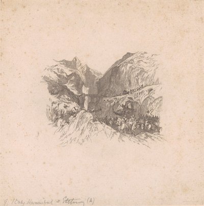 Hannibal mijający Alpy (winiety) autorstwa W. R. Smith