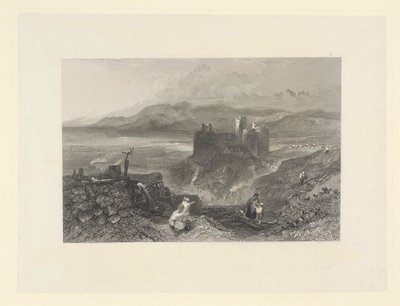 Zamek Harlech, Północna Walia autorstwa W. R. Smith