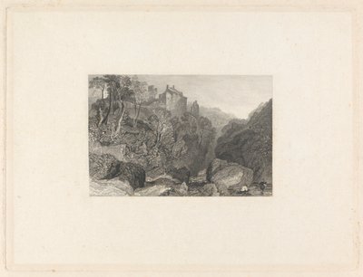 Zamek Roslin autorstwa W. R. Smith