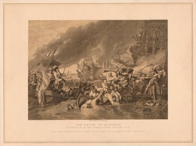 „Bitwa pod La Hogue”, 1692 1878 autorstwa W Ridgway