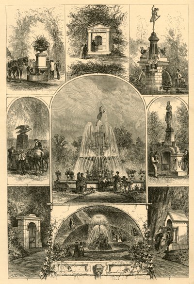 „Fontanny w Filadelfii”, 1874. autorstwa W. Roberts
