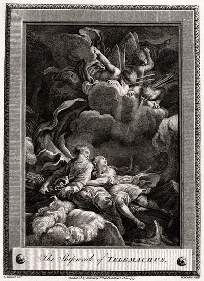 Wrak Telemacha, 1777 autorstwa W. Walker