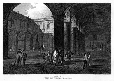 The Royal Exchange, City of London, 1816. autorstwa W. Wallis