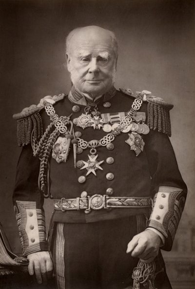 „Henry Keppel (1809-1904) angielski admirał i dworzanin. (typ Woodbury) autorstwa W. and D. (after) Downey