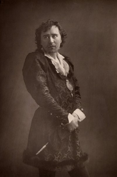 „Herbert Beerbohm Tree (1853-1917) Angielski aktor-menedżer. Założyciel Królewskiej Akademii Sztuki Dramatycznej (RADA). (typ Woodbury) autorstwa W. and D. (after) Downey