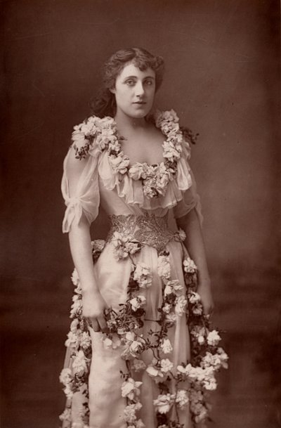 „Julia Neilson (1868-1957) angielska aktorka. (typ woodbury) autorstwa W. and D. (after) Downey