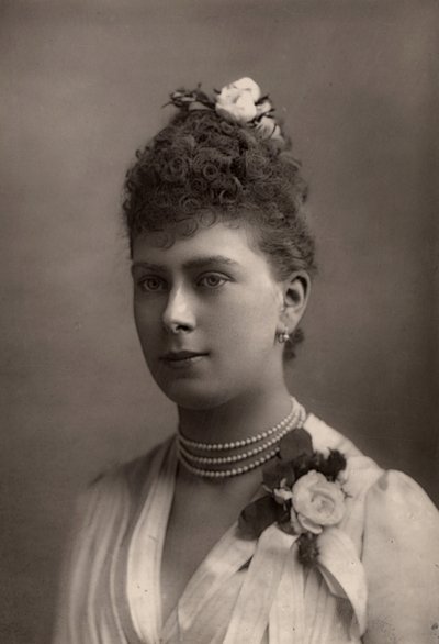 Księżniczka Mary (maj) z Teck (1867-1953) autorstwa W. and D. (after) Downey