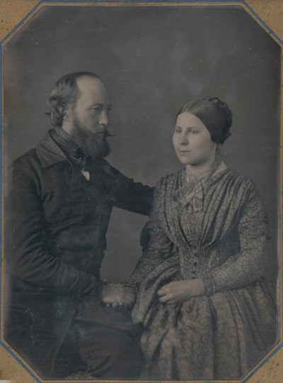 William i Sophia Palmer Langenheim, ok. 1846-47. Twórcy: W&F Langenheim, William Langenheim. autorstwa William and Frederick Langenheim