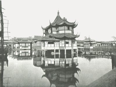 Jeden z publicznych ogrodów herbacianych, Szanghaj, Chiny, 1895. autorstwa W and S Ltd