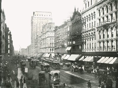 State Street, Chicago, USA, 1895. autorstwa W and S Ltd
