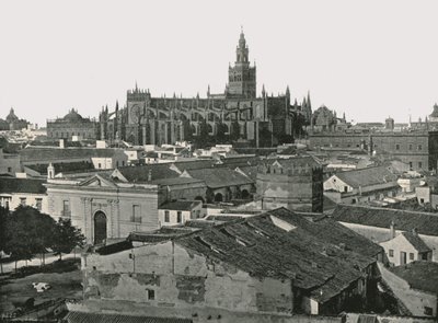 Katedra, Sewilla, Hiszpania, 1895. autorstwa W and S Ltd