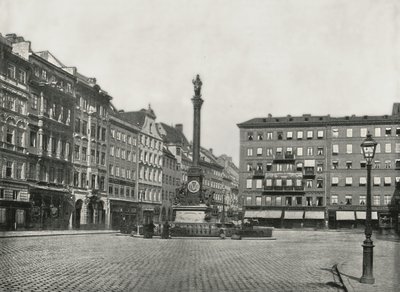Karolinenplatz, Monachium, Niemcy, 1895. autorstwa W and S Ltd