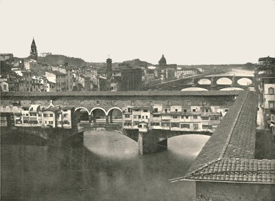 Ponte Vecchio, Florencja, Włochy, 1895. autorstwa W and S Ltd