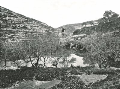 Sadzawka Siloam, Jerozolima, Palestyna, 1895. autorstwa W and S Ltd
