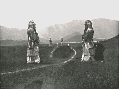 Podejście do miasta, Nankin, Chiny, 1895. autorstwa W and S Ltd