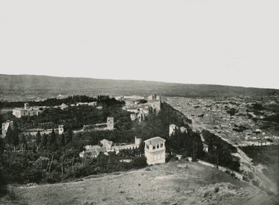 Miasto i Alhambra, Granada, Hiszpania, 1895. autorstwa W and S Ltd