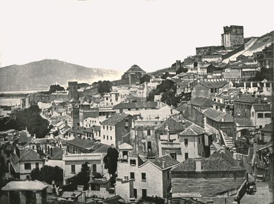 Widok miasta, Gibraltar, 1895. autorstwa W and S Ltd