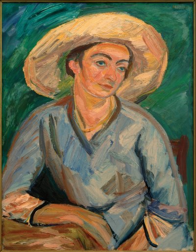 Kobieta w kapeluszu (Oda Rösler) autorstwa Waldemar Rosler