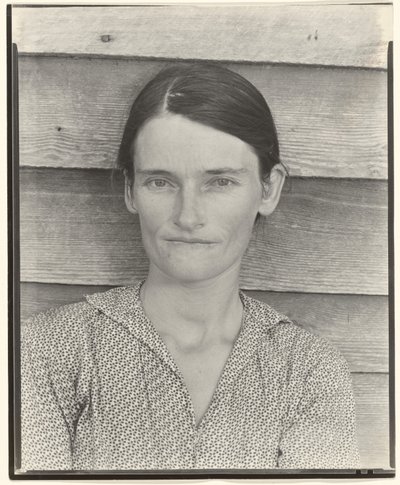 Allie Mae Burroughs, żona plantatora bawełny, hrabstwo Hale, Alabama autorstwa Walker Evans
