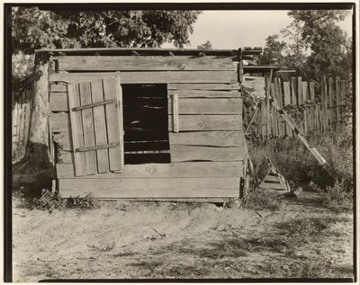 Kurnik na farmie Floyda Burroughsa, hrabstwo Hale, Alabama autorstwa Walker Evans