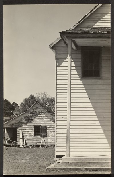 [Szczegół kościoła murzyńskiego w Karolinie Południowej]. autorstwa Walker Evans